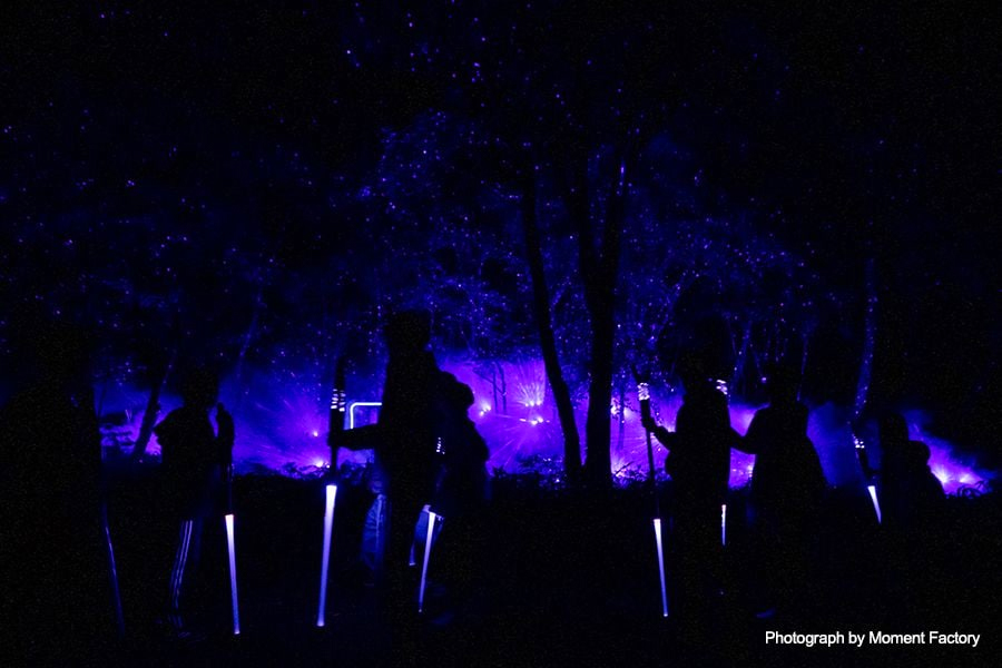 案例｜球信网为壮观的Kamuy Lumina魔法夜行旅游项目提供配乐设备