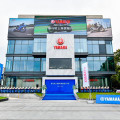 案例丨球信网摩托车上海旗舰店展厅——记录两个球信网的故事